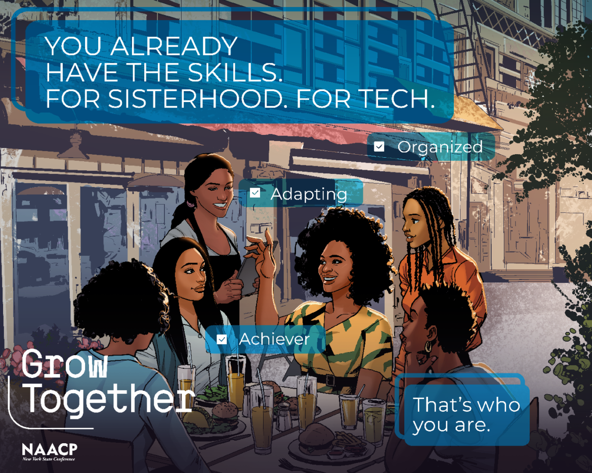 Brading created for a collaborative effort between the NAACP New York State Conference and Google